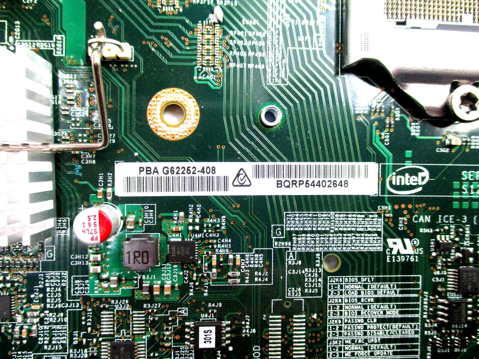 Intel S1200V3RP  Server DDR3 LGA 1150 Motherboard P/N: G62252-408 Tested Working - Image 4 of 4