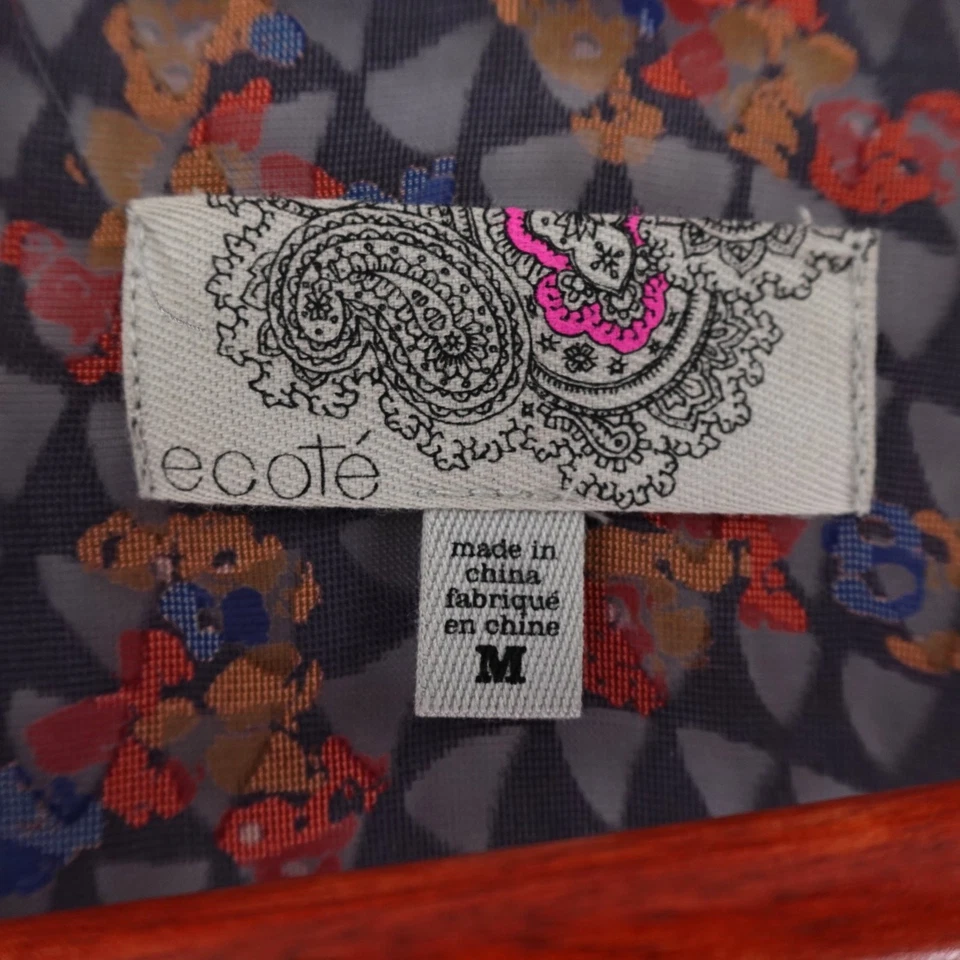 Cárdigan Urban Outfitters Ecote Top Mujer Medio Púrpura Burnout Academia Foto 2 de 4