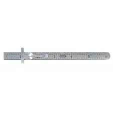 General Tools 300/1 Flexible Steel Rule, 6 In, Sae/Decimal