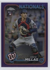 2024 Topps Chrome Purple Refractor 22/250 Drew Millas #85 10q9