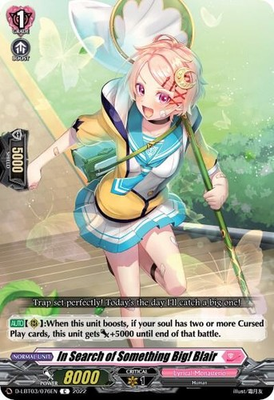 #ad #ad IN SEARCH OF SOMETHING BIG BLAIR D LBT03 076EN C CARDFIGHT VANGUARD HP $1.99