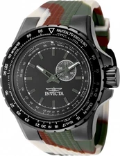 Invicta Aviator Quartz Black Dial Men's Watch 49730
