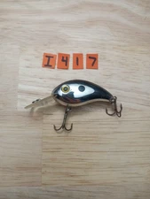 Vintage Arkie Crappie Crankbait "Black Shiner" chrome