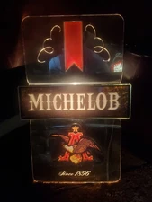 Vintage 1970's-80's Anheuser-Busch Michelob Beer Light Bar Sign Everbright Works