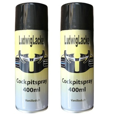 2 Cockpitsprays mit Vanilleduft Cockpit Spray 400 ml Kunststoffpflege Innenraum