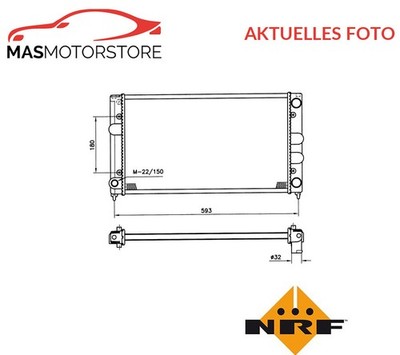 KÜHLER WASSERKÜHLER MOTORKÜHLER NRF 539501 P NEU OE QUALITÄT