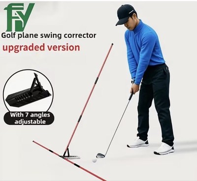 Golf Swing Plane Aid Posture Stick 7 Angles Adjustable