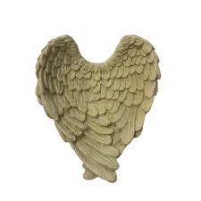 Beige AngelStar 2002 Wings of Angels Trinket Dish 3.75” x 3” With Glitter