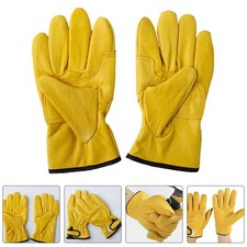 Work Gloves Men Heavy Duty Protective Construction Abrasion-resistant