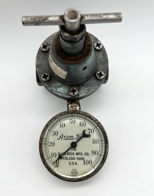 #ad Vintage DeVilbiss Aeron System Pressure Regulator Gauge Toledo Ohio Industrial $49.99