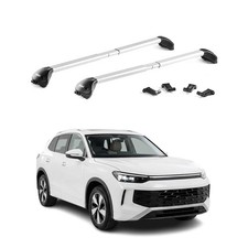 Dachträger Grundtäger für VW Tayron II 2024-2026 100kg Aluminium Silber ABE