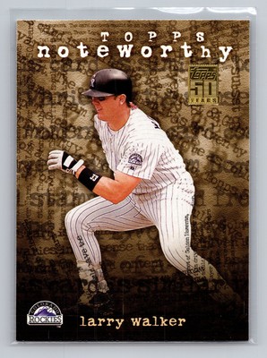2001 Topps - Noteworthy Larry Walker #TN19