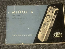 Minox B Camera OWNERS MANUAL USERS GUIDE / OPERATING INSTRUCTIONS