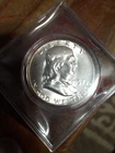1957-D Franklin Silver Half Dollar Brilliant Gem Lustrous