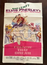 ELVIS PRESLEY - 1962 FOLLOW THAT DREAM one sheet MOVIE POSTER