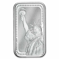 1 oz Silver Bar - Statue of Liberty 82.13 per troy oz