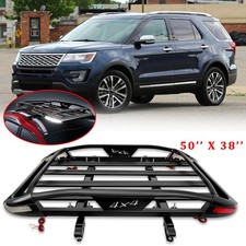 For 2016-19 Ford Explorer Roof Rack Luggage Cargo Basketcross Bars W Led Light For 2016-19 Ford Explorer Roof Rack Luggage Cargo Basketcross Bars W Led Light