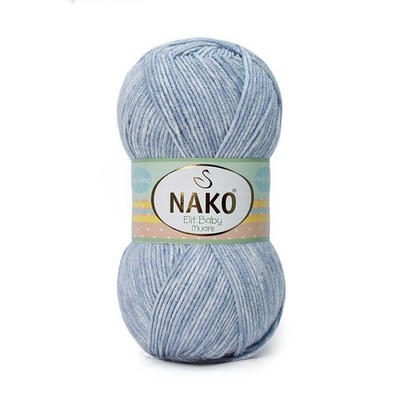 NAKO Elit Baby Muare 31865 Wolle (100g / ca. 250m lang) 100% Antiflaum Acryl