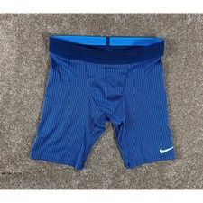 Men's L π₯ Nike Pro Elite Made in USA Olympics Half Tights Running Shorts Blue
