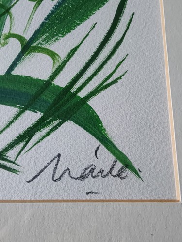 BERYL MAILE Original Signed Floral Painting in Gouache on Paper - Picture 5 of 22