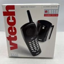 Black VTech 9118 Single Line Cordless Phone Open Box