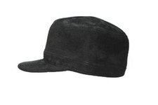 Suede Commando style Military Army Castro Patrol FITTED cap hat - Made in USA