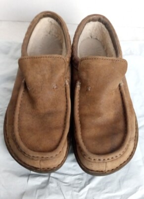 UGG Quintana Moccasin Slippers Brown Leather Sheepskin Lined  display picture 2