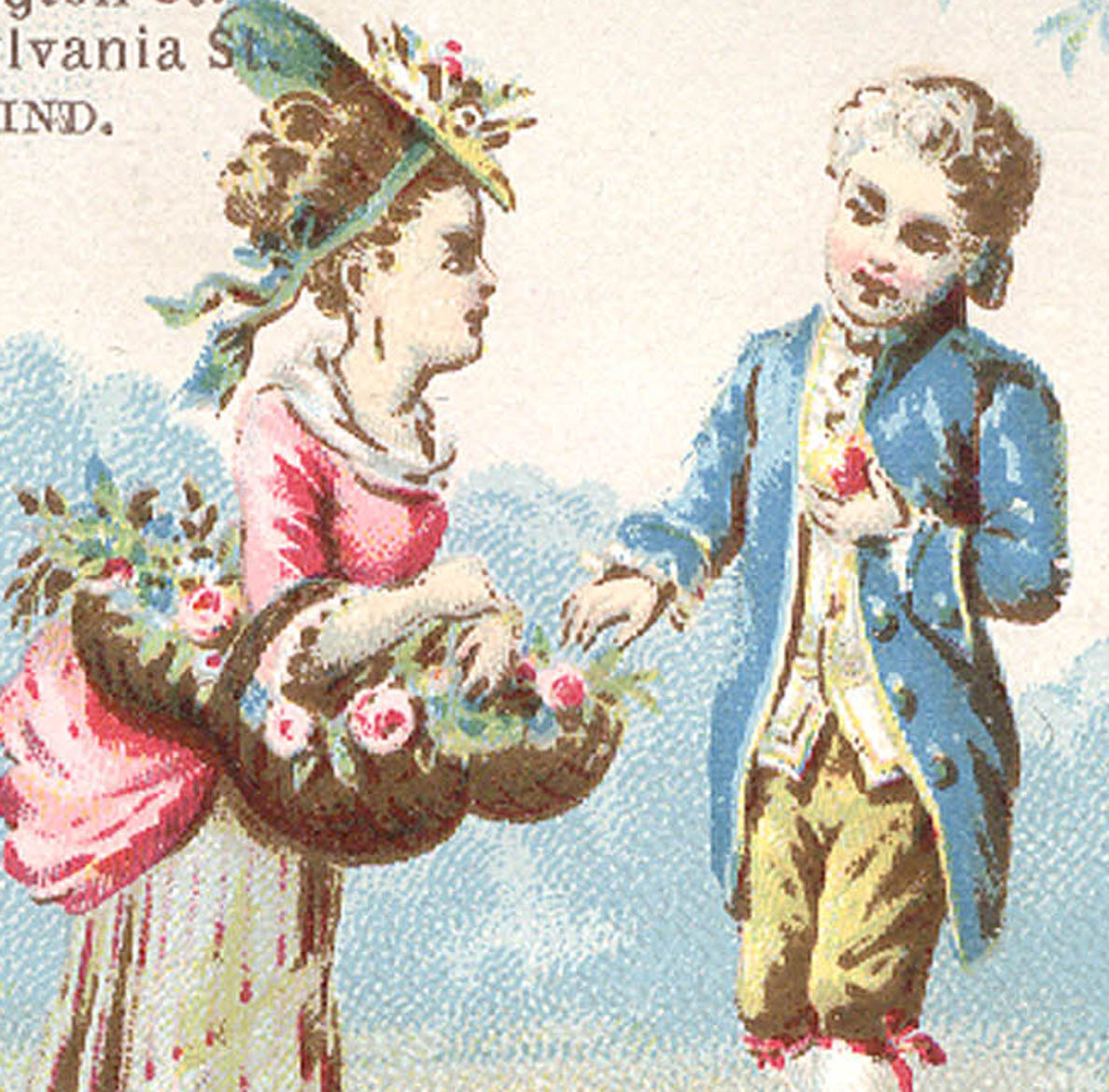 1880's MODEL CLOTHING INDIANAPOLIS IND TRADE CARD, FIVE STORES IN ONE  TC298