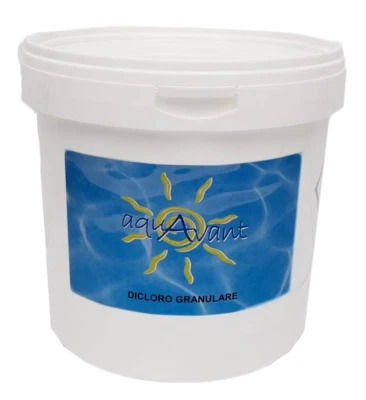 Aquavant Dicloro 10 kg Cloro Granulare 56% a Rapida Dissoluzione Shock Piscina