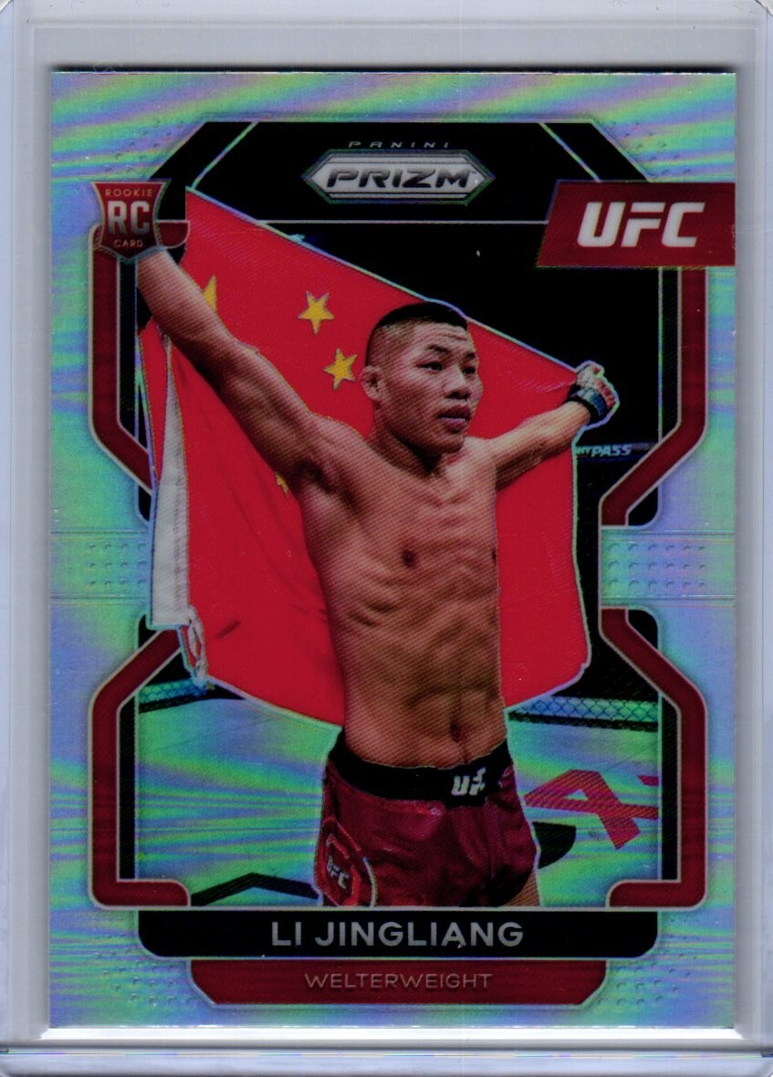 2022 Panini Prizm UFC - #118 Li Jingliang (RC) - True Silver Prizm
