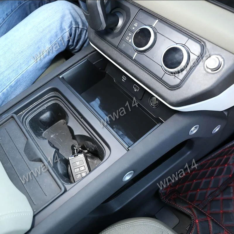 Bandeja organizadora de caja de almacenamiento consola Land Rover Defender 90 110 130 2020-2025 Foto 3 de 4