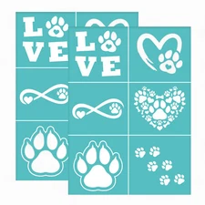Pawfect Prints: Self-Adhesive Silk Screen Kit for DIY T-Shirt Fabric Painting -