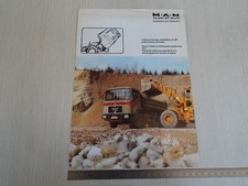 brochure depliant originale camion Man 33.281 6x4 df truck prospekt 