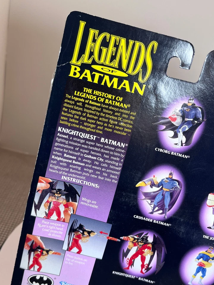 FIGURA DE 5 PULGADAS LEGENDS OF BATMAN KNIGHTQUEST BATMAN -SIN ABRIR EN CAJA - 1994 Foto 3 de 4