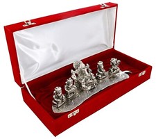 Ganesh God Idol Statue Oxidized Finish with Beautiful Velvet Box Packing