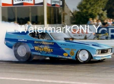 Harry Schmidt "Blue Max" Richard Tharp '73 Mustang NITRO Funny Car PHOTO! #(15b)