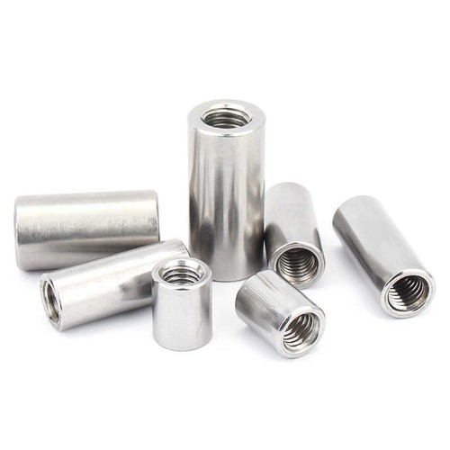 Round Studding Connector Nuts A2 Stainless Steel All Thread Rod Bar M2 M2.5-M6 - Picture 6 of 84