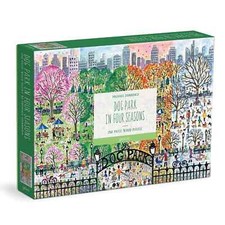 Dog Park in Four Seasons 250 Piece Wood Jigsaw Puzzle Galison New