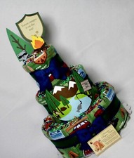 Fishing Camping Baby Diaper Cake Shower Centerpiece Gift Present Boy Girl