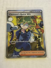 Clemont's Quick Wit 229/191 Nm Full Art Rare Pokemon Surging Sparks Ssp Sv8