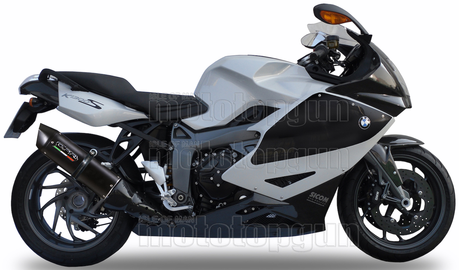 GPR EXHAUST HOM FURORE BLACK BMW K 1300 S - R 2009 09 2010 10 2011 11 ...