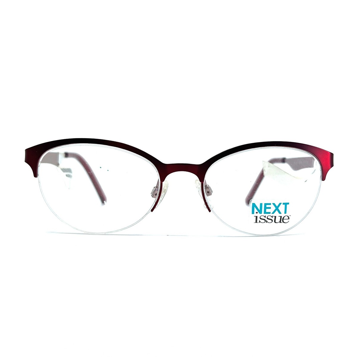 Next Issue AN 199 COL 30 Eyeglasses Frames Red Round Cat Eye Horn