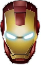 Iron Man Decal Helmet Sticker Hardhat Sticker Laptop Sticker Lunchbox Toolbox