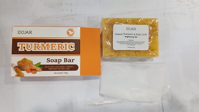 Natural Soap Lemon Turmeric Kojic Acid Soap  ( 2PC )