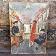 Dipinto Antico Olio Su Tela  Emilio Comba 1955 ❤️❤️❤️❤️