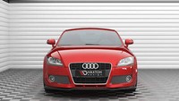 Front Ansatz V.2 FüR Audi TT 8J Schwarz Hochglanz Spoilerlippe Schwert Spoiler