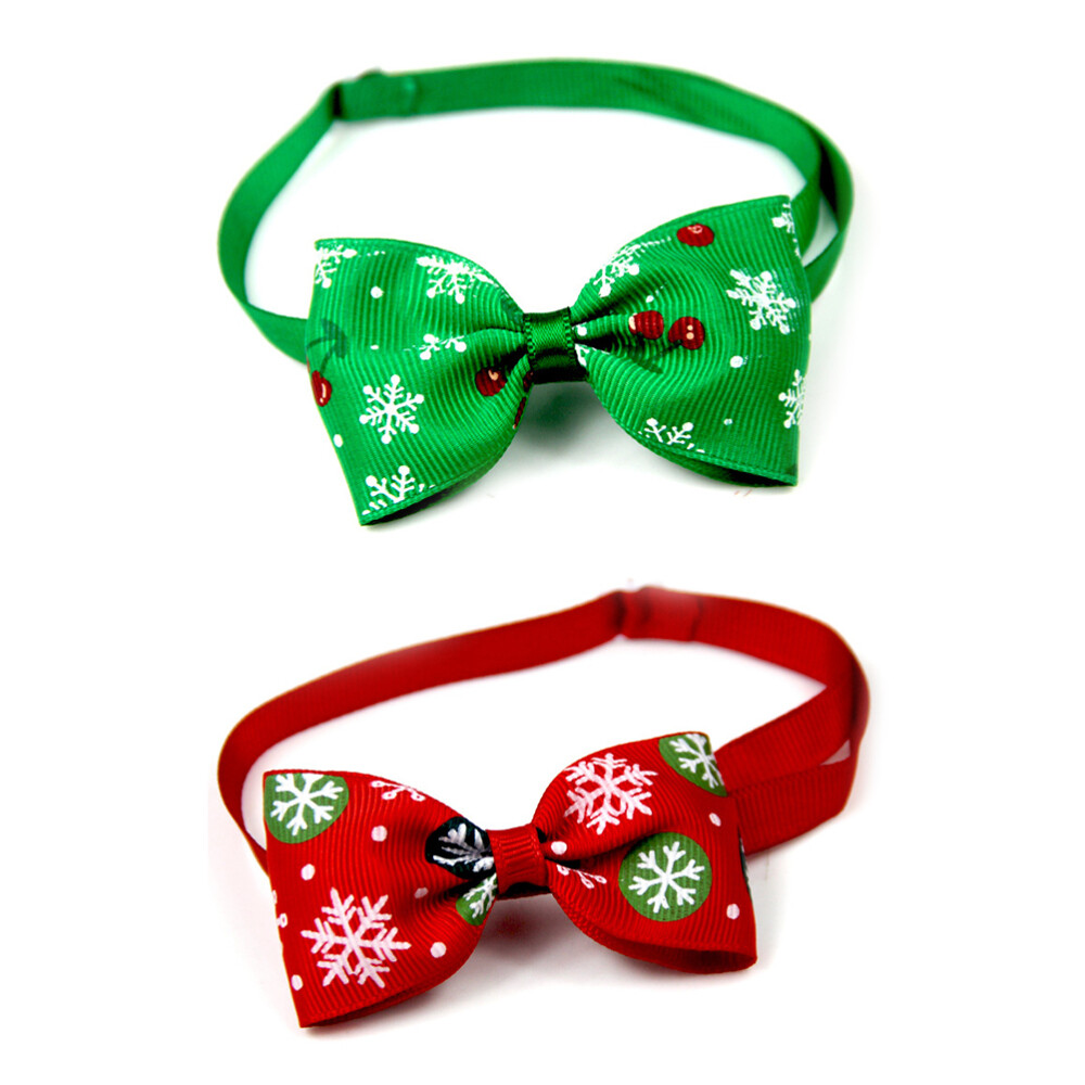 8 Pcs Adjustable Pet Necktie Dogs Bow Ties Collar Christmas eBay