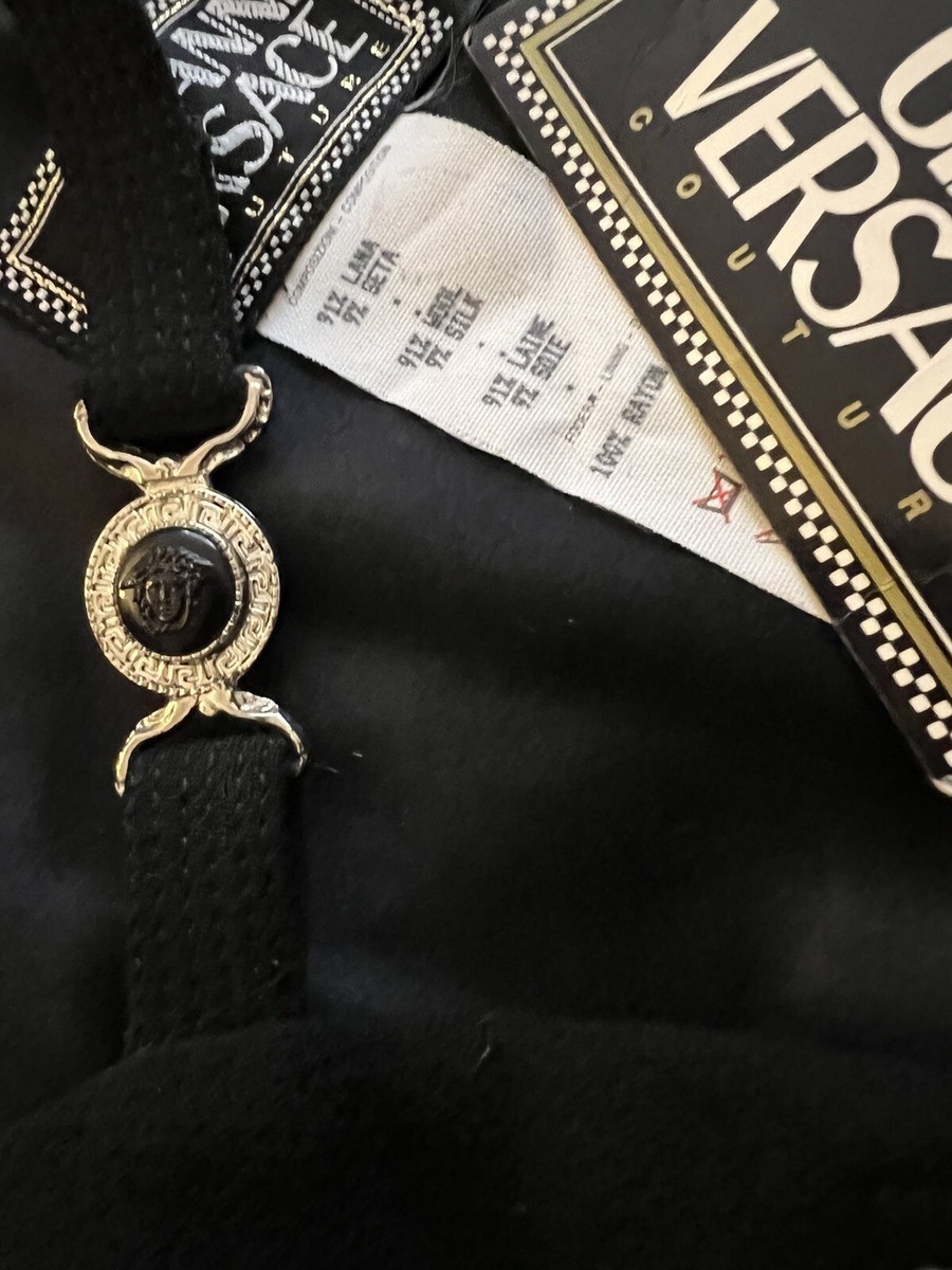 Gianni Versace S/S 1995 Unworn Vintage Bustier Black Mini Dress | eBay