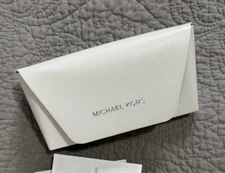 Michael Kors Authentic Hard Eyeglasses/Sunglasses Case in White