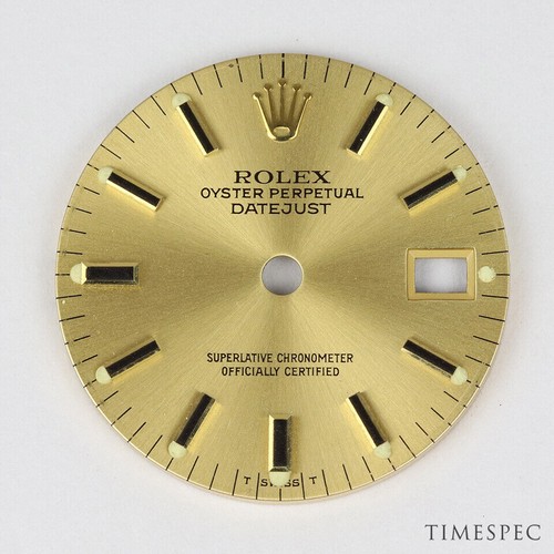 Rolex donna Oyster Perpetual Datejust Dial-champagne/Baton/20 mm di  diametro | eBay